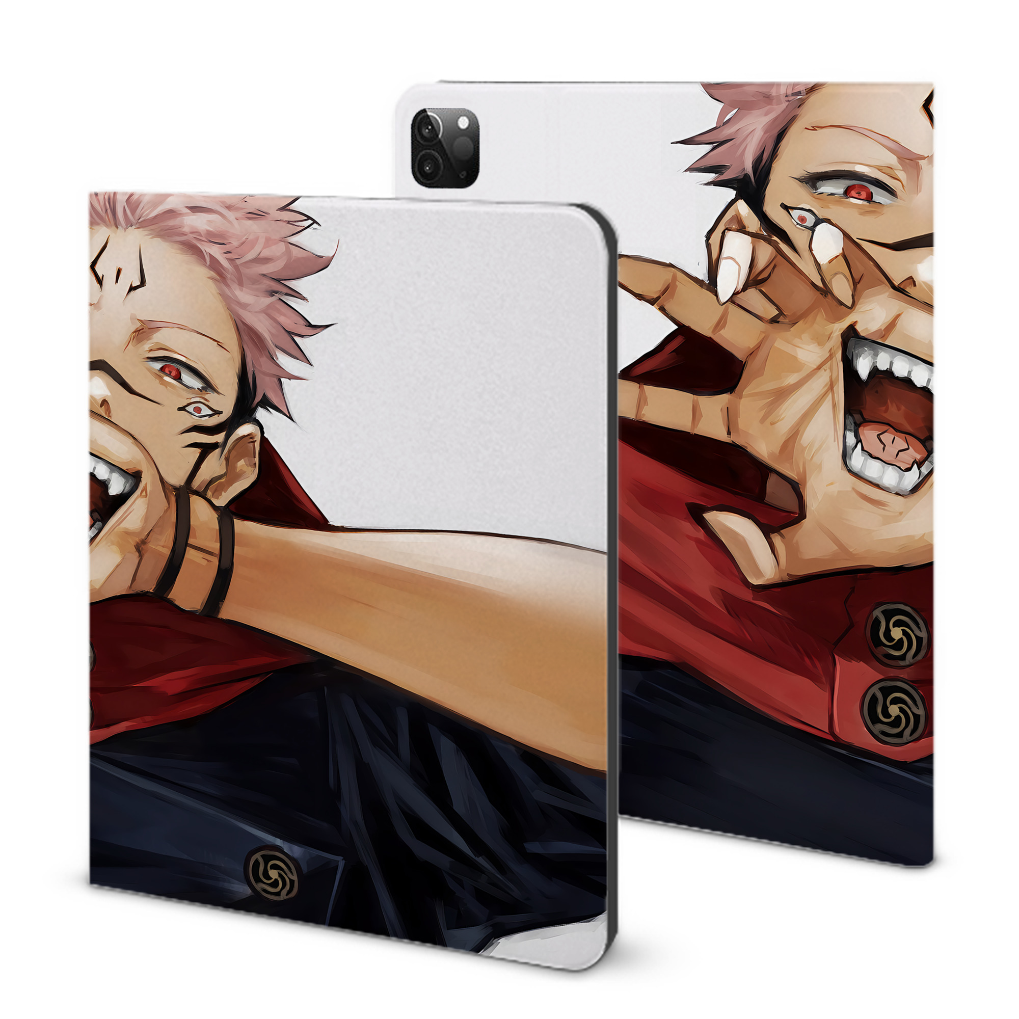 （画像用） 呪術廻戦 Jujutsu Kaisen IPadケース ペンホルダー付き ブックスタイルデザイン